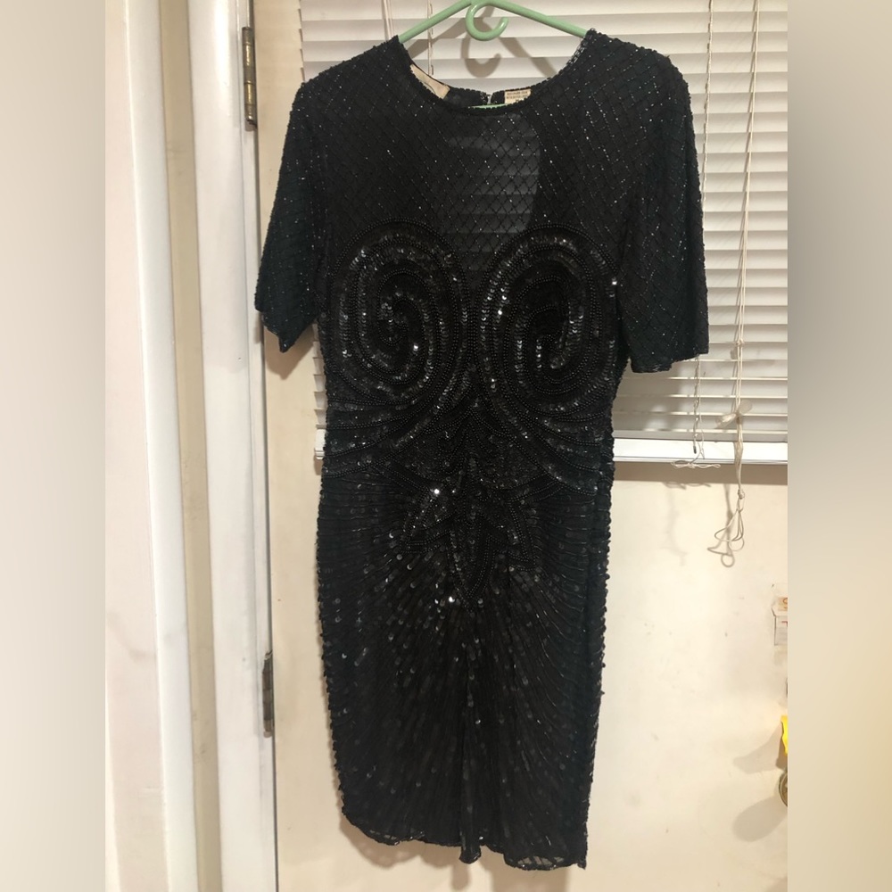 Pantagis black sequins dress, size m